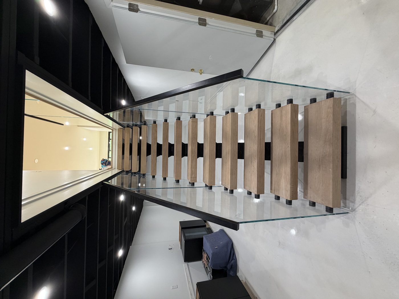 Custom staircase carpentry detail